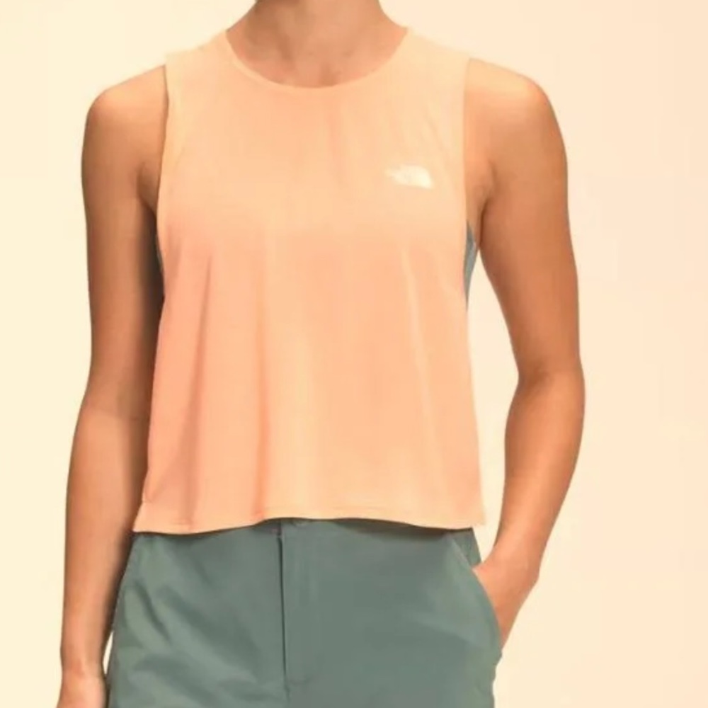 NWT The North Face Wanderer Crossback Shirt Plus Sz 3X in Apricot Peach